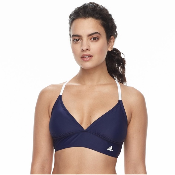 adidas Other - Adidas Criss Cross Back Bikini Top (Navy/White)